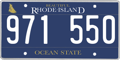 RI license plate 971550