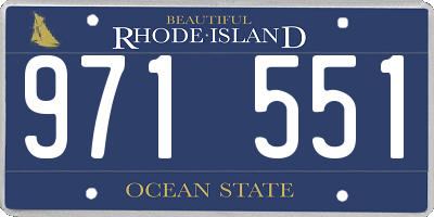 RI license plate 971551