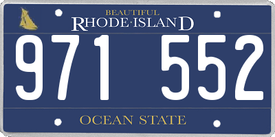 RI license plate 971552