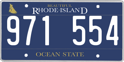 RI license plate 971554