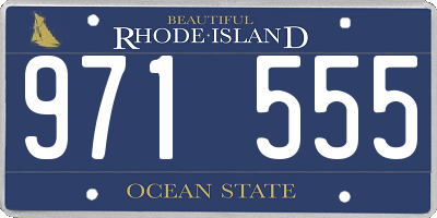 RI license plate 971555