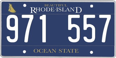 RI license plate 971557