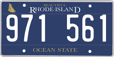 RI license plate 971561