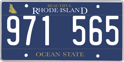 RI license plate 971565