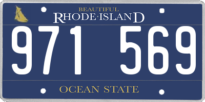 RI license plate 971569