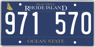 RI license plate 971570