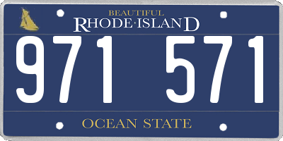 RI license plate 971571