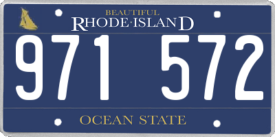 RI license plate 971572