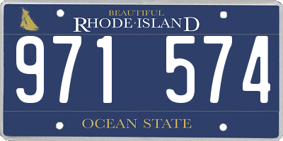 RI license plate 971574