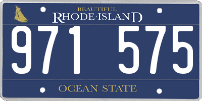 RI license plate 971575