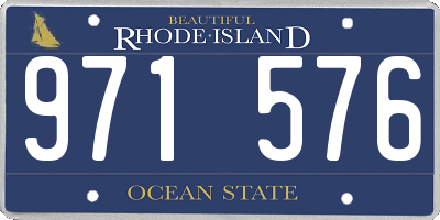 RI license plate 971576