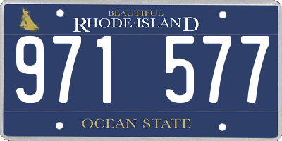 RI license plate 971577