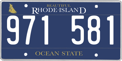 RI license plate 971581