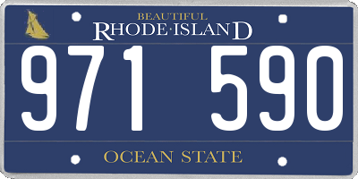 RI license plate 971590