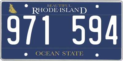 RI license plate 971594