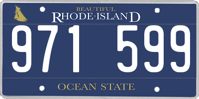 RI license plate 971599