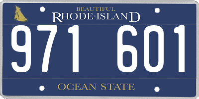 RI license plate 971601