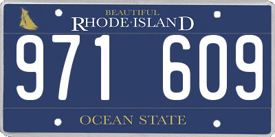 RI license plate 971609