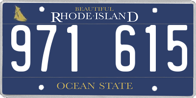 RI license plate 971615