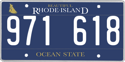 RI license plate 971618