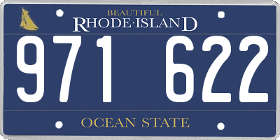 RI license plate 971622