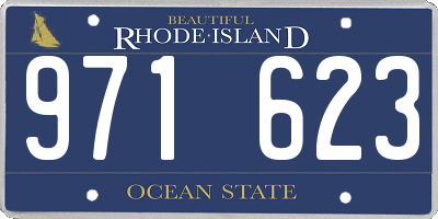 RI license plate 971623