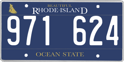 RI license plate 971624