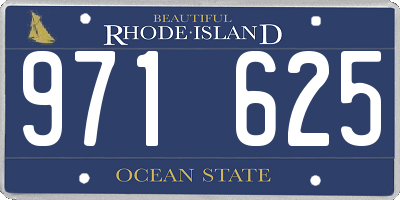 RI license plate 971625