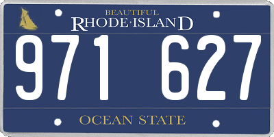 RI license plate 971627