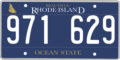 RI license plate 971629