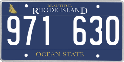 RI license plate 971630