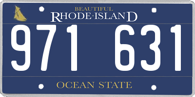 RI license plate 971631