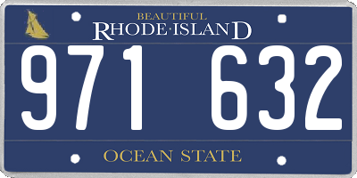 RI license plate 971632