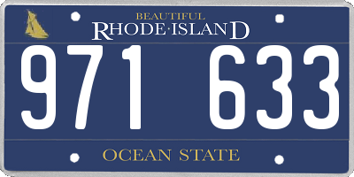 RI license plate 971633