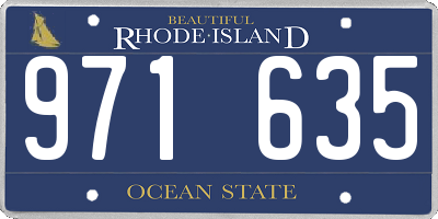 RI license plate 971635