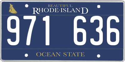 RI license plate 971636