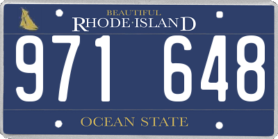 RI license plate 971648