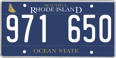 RI license plate 971650