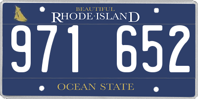 RI license plate 971652