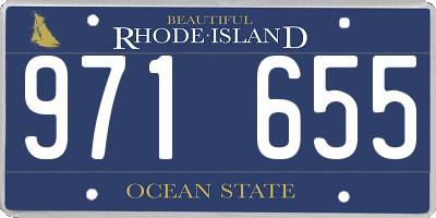 RI license plate 971655