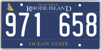 RI license plate 971658