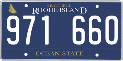 RI license plate 971660