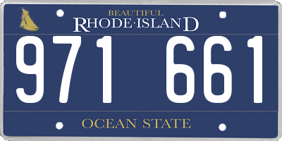 RI license plate 971661