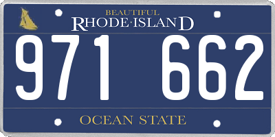 RI license plate 971662