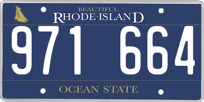 RI license plate 971664