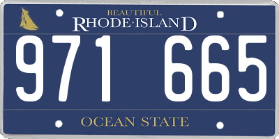 RI license plate 971665