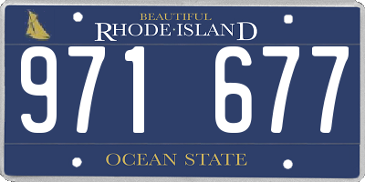 RI license plate 971677