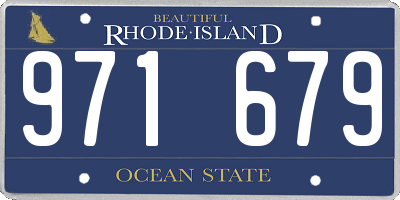 RI license plate 971679