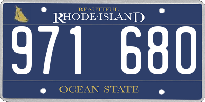 RI license plate 971680