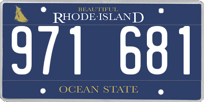 RI license plate 971681